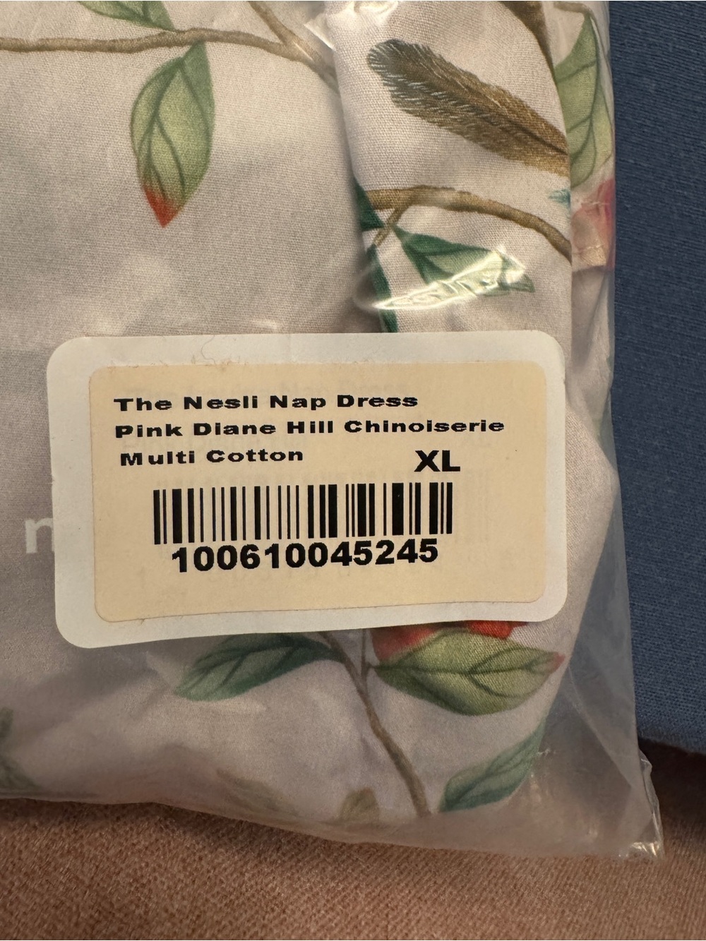 NWT Hill House Louisa Nap Dress - Diane Hill Chinoiserie XL *artist edition* - Picture 4 of 5